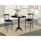 International Concepts Round 42 in Round Pedestal Bar Height Table with 2 Bar Height Stools, Black, 42 in W, 42 in L, Wood K46-42DPT-27-S6133-2 - alternate 2